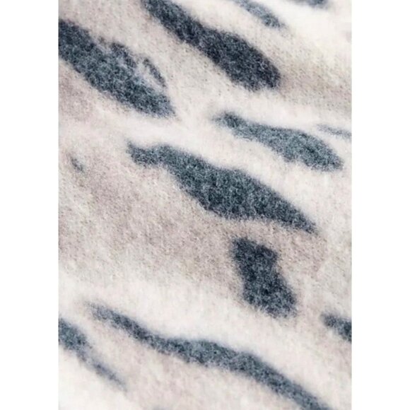 New Express Med Pants Elastic Waist High Waisted Cozy Leopard Jogger Loungewear - Picture 13 of 14